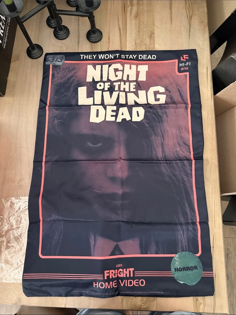 Night of the Living Dead Horror Bedding Sheet - Black and Pink